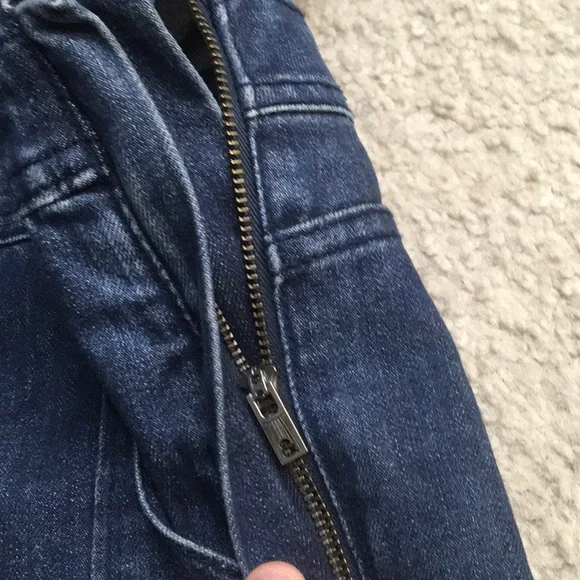 DENIM & CO/ DARK BLUE OVERALLS - Picture 9 of 9